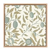 SIGNWIN Framed Canvas Wall Art Leaves Pattern Canvas Prints Home Artwork Decoration for Living Room,Bedroom - 16x16 inches