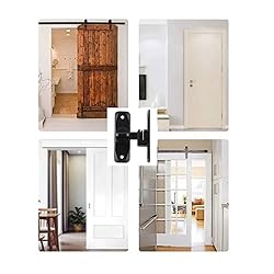 FIREFLYWEB Flip Door Latch Black 180 Degree Heavy