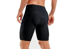 Sportneer Padded Bike Shorts for Men - 4D Padding Mens Bicycle Cycling Biking Clothing Shorts, Breathable and Absorbent