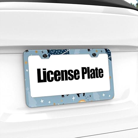 Amazon Co Jp パンダプリント ナンバープレートフレームナンバープレートフレーム車普通車軽自動車用フレーム幅 31 3cm 高さ 16cm ホーム キッチン