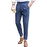 Floerns Men's Classic Fit Flat Front Dress Pants Office Business Trousers