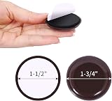 Ezprotekt 45mm Furniture Sliders for Carpet 24pcs Brown 1-3/4" Self-Adhesive view 2