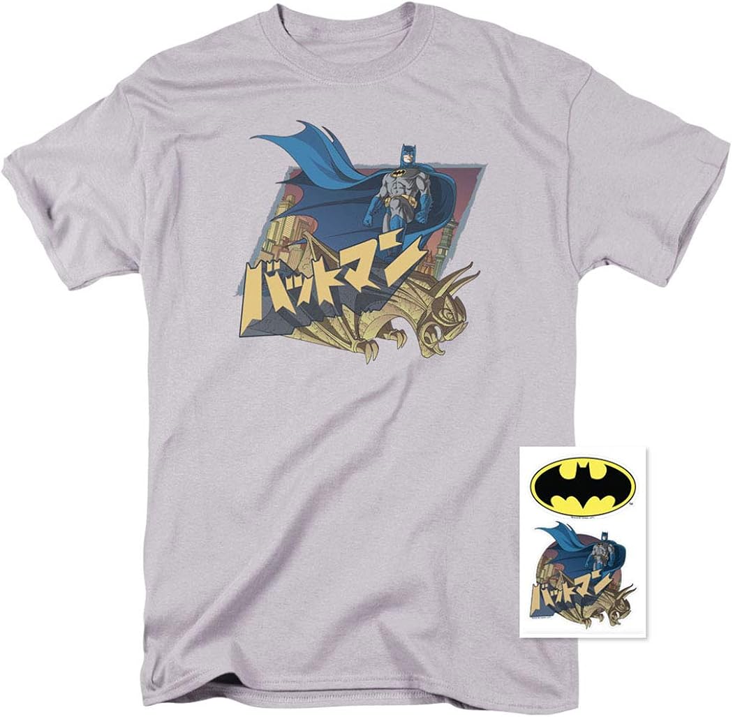 Amazon Com Batman In Japanese Dc Comics T Shirt Stickers Clothing