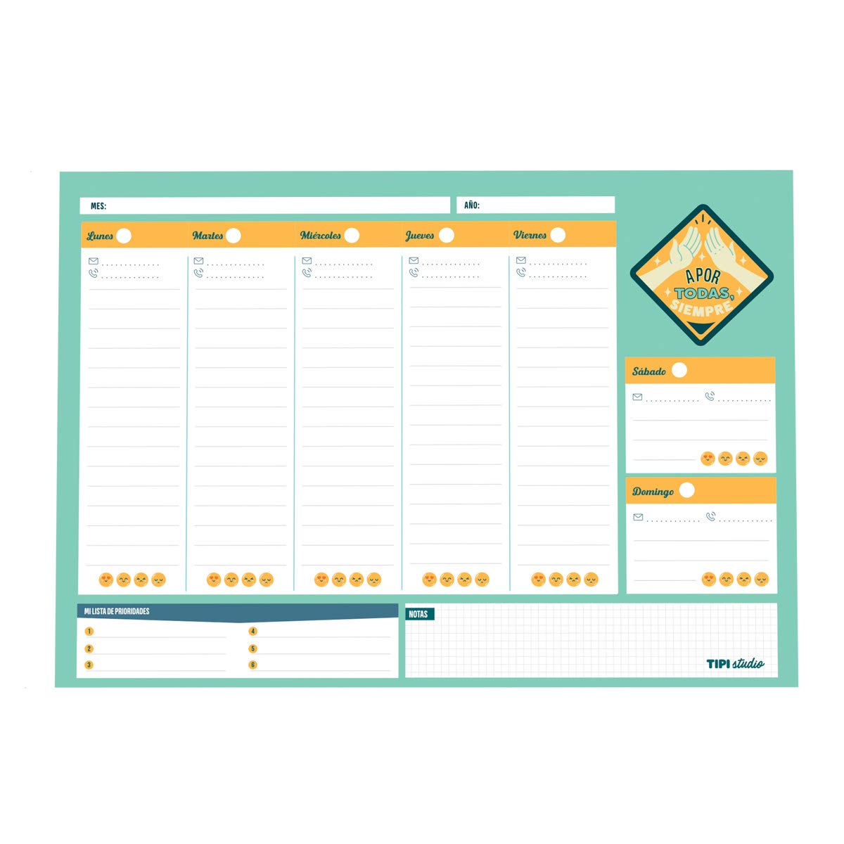 Mr. Wonderful Planner - A4, 2021, Weekly, 60 Pages