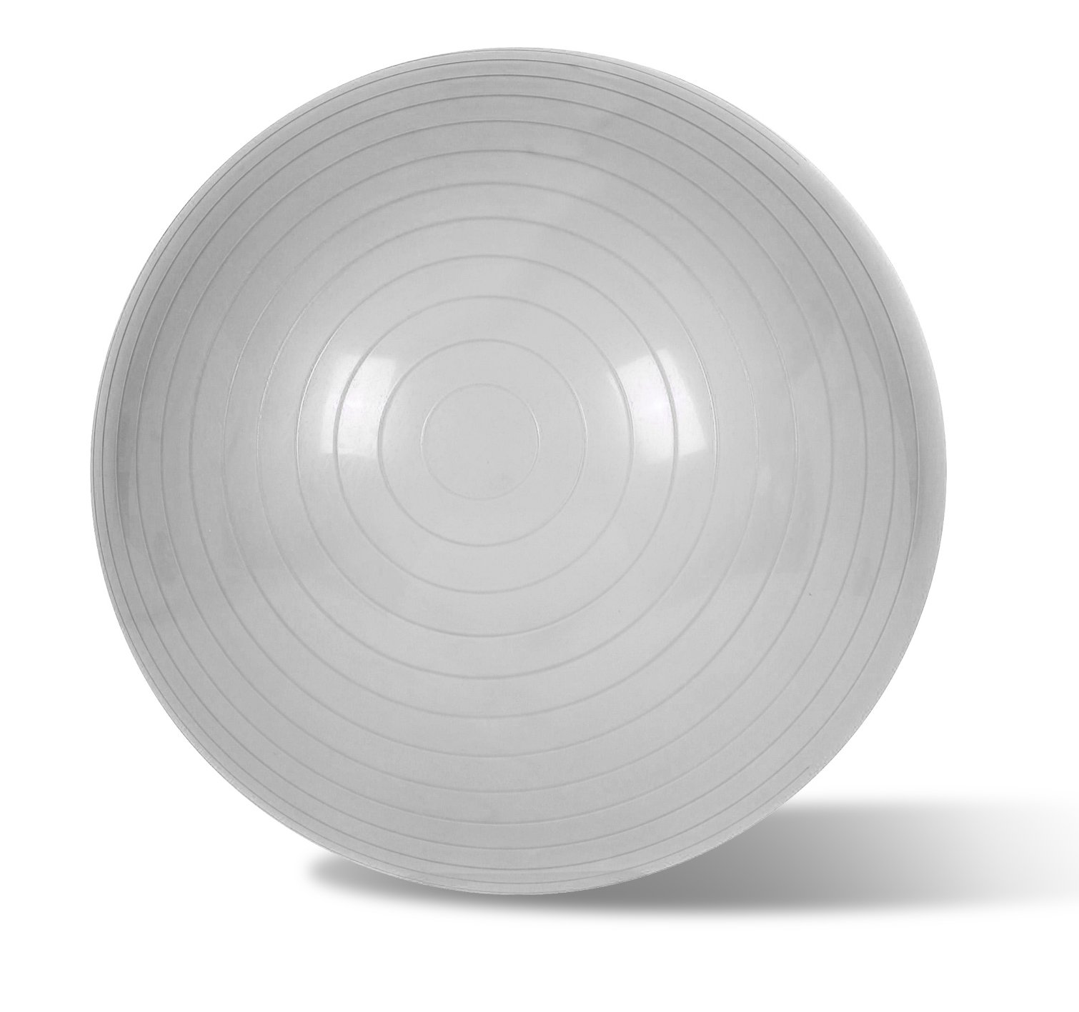 EmpireAthletics – Anti-Burst Elastic Exercise Ball 33,5 inch Ø with Foot Pump - Swiss Ball Gym Fitness Yoga Pilates Rehabilitation Birthing Body Balance Sitting Ball Office Chair in SILVER