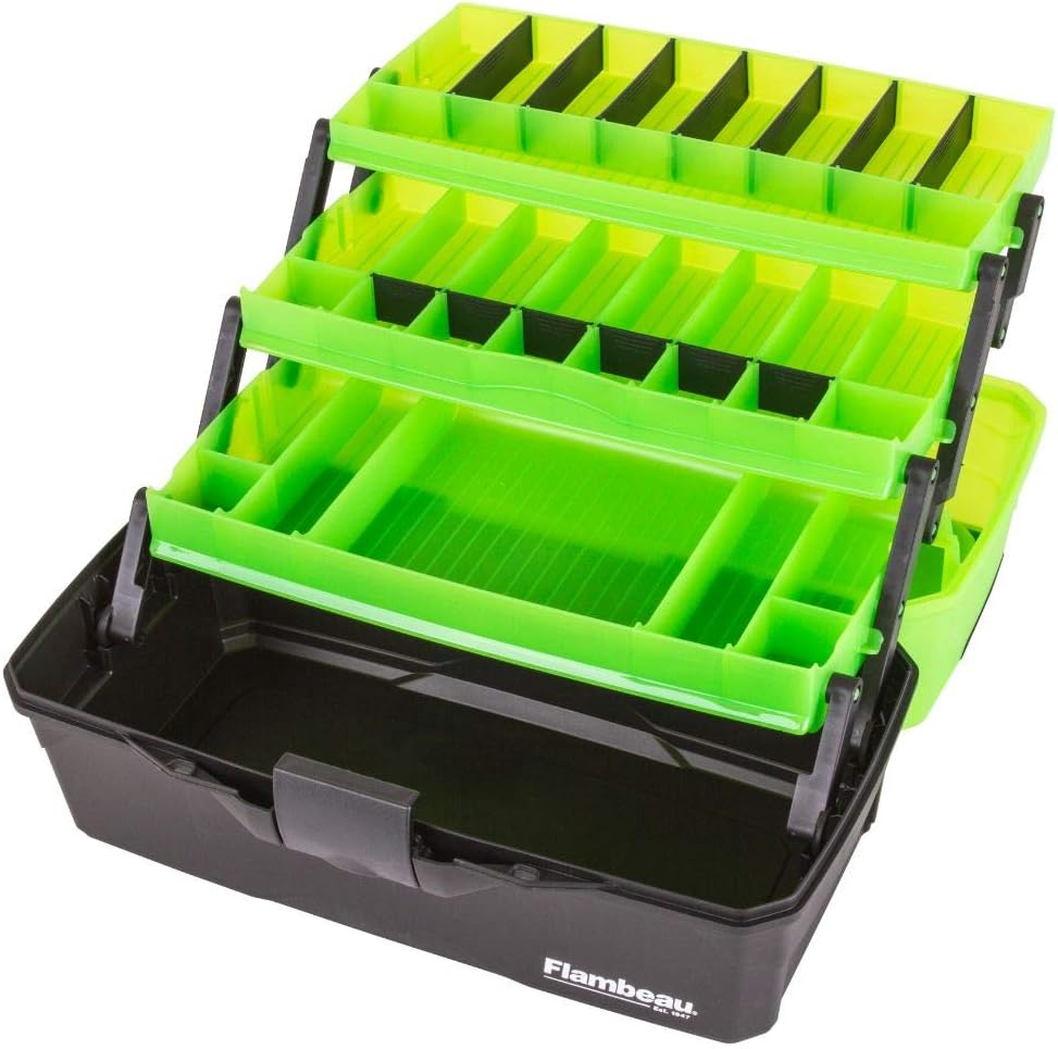 Flambeau Outdoors 3 Tray - Frost Green/Black : Sports & Outdoors