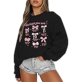 Cayxatiu Christian Bow Sweatshirt for Women God Jesus Bible Verse Sweatshirts Cute Bow Graphic Coquette Long Sleeve Shirts