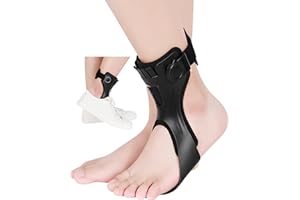DouHeal AFO Drop Foot Brace for Walking - Upgraded, Comfortable & Efficient, Adjustable, For Achilles Tendonitis, Plantar Fasciitis, Stroke, TBI, ALS, MS, Bone Fracture, ASO(Left, Medium)