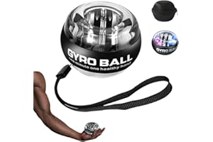 SCAPPOF Curaball Hand Exerciser with Counter, 2025 New Torque Ball Hand Strengthener, Metal Hand & Forearm Strengthener With Led Lights, Auto-Start Gyroscopic Wrist Exercise Ball
