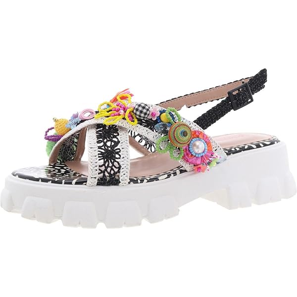 Betsey Johnson Halie Sandali Bassi Donna Con Decorazione Farfalla – Tacco 2.5 Cm – Slip-on Colorati - 3