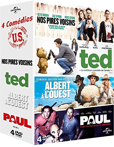 4 Comédies U.S. : Nos Pires Voisins + Ted + Albert À L'ouest + Paul - Pack