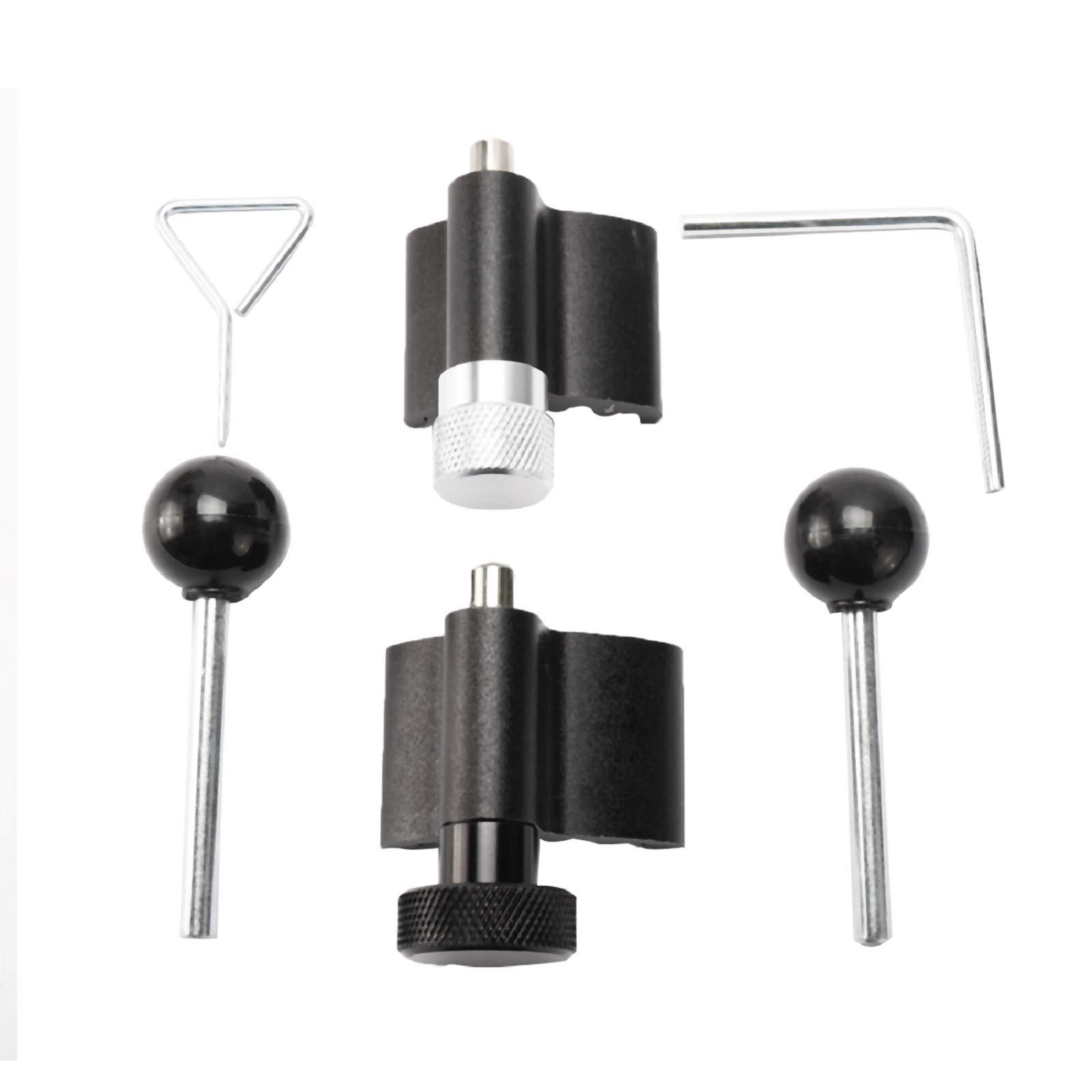 FreeTec Diesel Engine Timing Belt Tool Kit, Crankshaft Locking Tool Timing Belt Tensioner Pin Compatible with Audi with VW with Skoda 1.2 1.4 1.9 2.0 TDi PD T10050 T10100