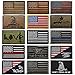 Lightbird 15 Pieces Tactical Patch with A Storage Bag, Easy to Store, Various Styles Military Morale Patches, US America Flag Patch, High Density Embroidered Decorative Patch