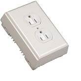 Legrand Wiremold NM2-D Nonmetallic Plastic Raceway for Extending Power, Outlet Kit with Wall Plate, Ivory (1 Pack)