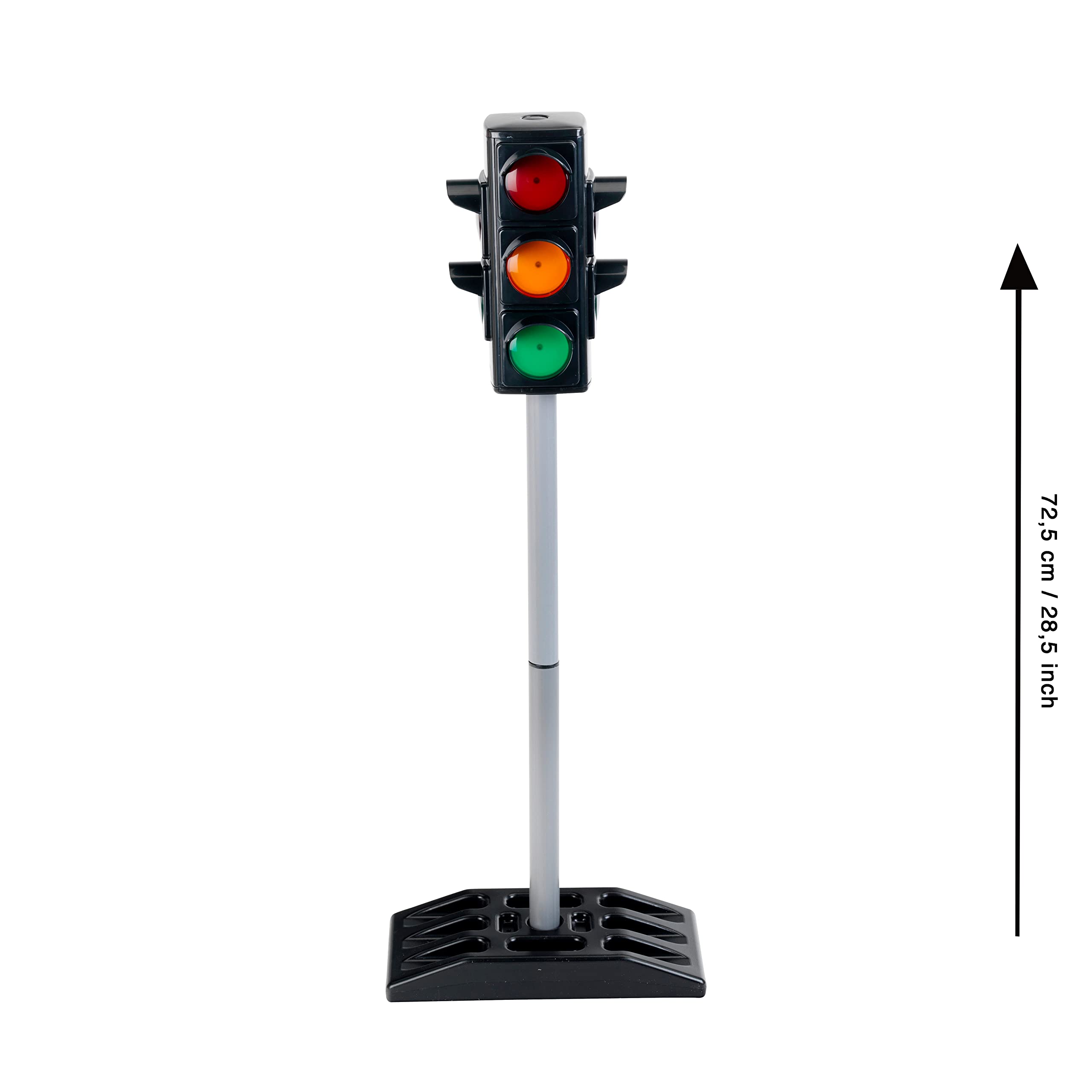 Theo Klein Ampel | Batteriebetriebene Verkehrsampel mit manuellem oder automatischem Ampelzyklus | Maße: 27 cm x 12,5 cm x 72,5 cm hoch | Spielzeug für Kinder ab 3 Jahren 3