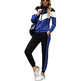 Marvmys Women's Tracksuit Set 2 Piece Sweatsuit Outfits Long Sleeve Zip Up Lounge Jogger Set with Pocket