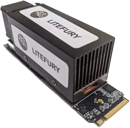 RHS Research Litefury XC7A100T FPGA development board showing PCIe and M.2 interfaces