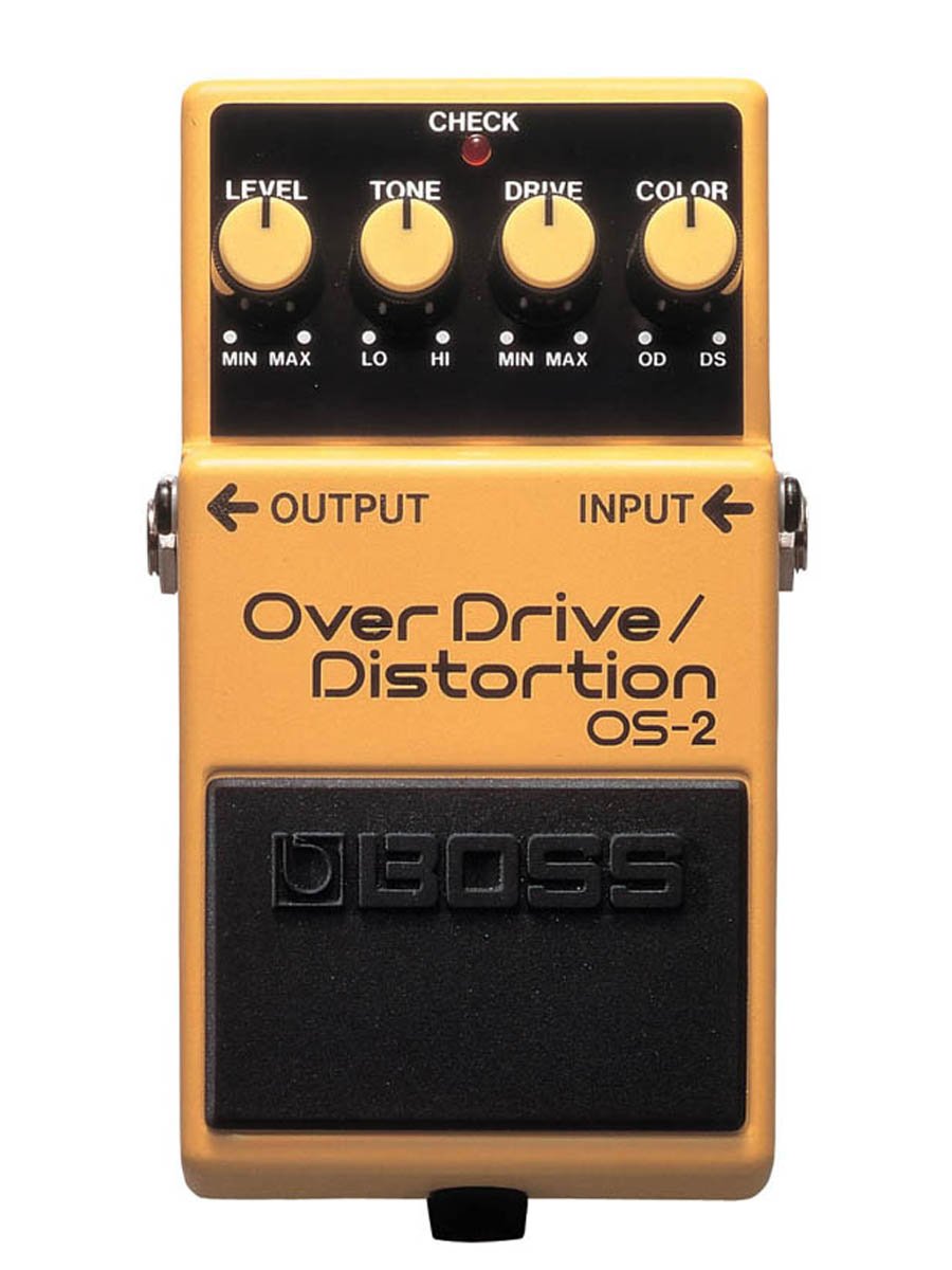 BOSS Overdrive/Distortion Guitar Pedal (Os-2),Gold