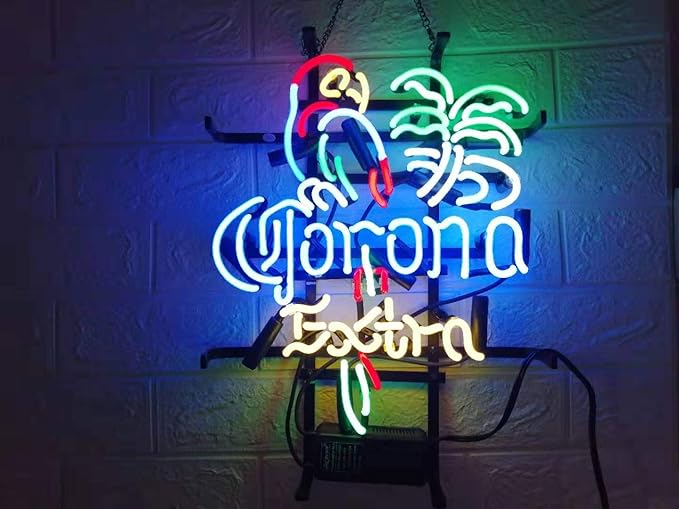 ldgj neon signs for wall decor handmade sign home fs neon sign corona extra parrot bird custom beer bar pub recreation room lights windows glass party