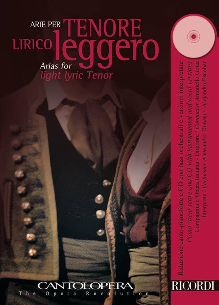 CANTOLOPERA: ARIE PER TENORE LIRICO LEGGERO +CD