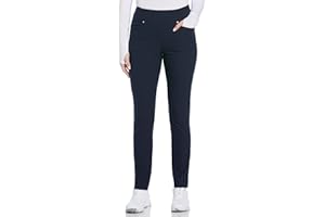 PGA TOUR Women's Stretch Golf Pants with Pull-on Waist, 31" & 32" Inseams, Tummy Control, Moisture-Wicking, Sun Protection