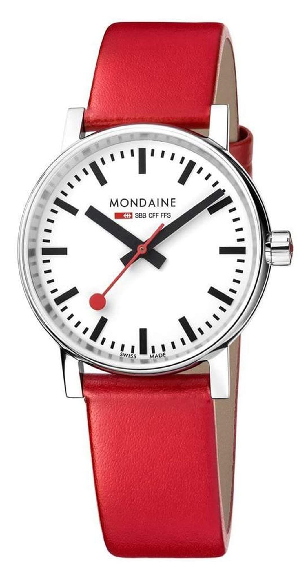 Mondaine Evo2 Womens Analogue Quartz Watch with Leather Bracelet MSE.35110.LC