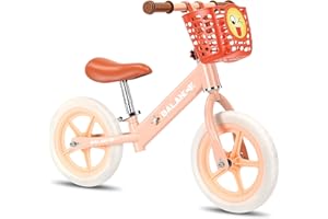 14 Inch Kids Balance Bike for Toddlers 2-6 Years Old, No Pedals，Toddler Balance Bike with Adjustable Seat, Birthday Bike for 