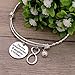 Melix Stainless Steel Mother Daughter Bangle Bracelet Adjustable, Gift For Mom From Daughter