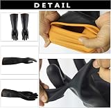 MIN-XL Heavy Duty Latex Gloves Chemical Resistant Safety Work Cleaning view 4