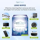 Opticlear Lens Wipes 26 Count 6-Pack Smear-Free Anti-Fog Safe for Coatings view 2
