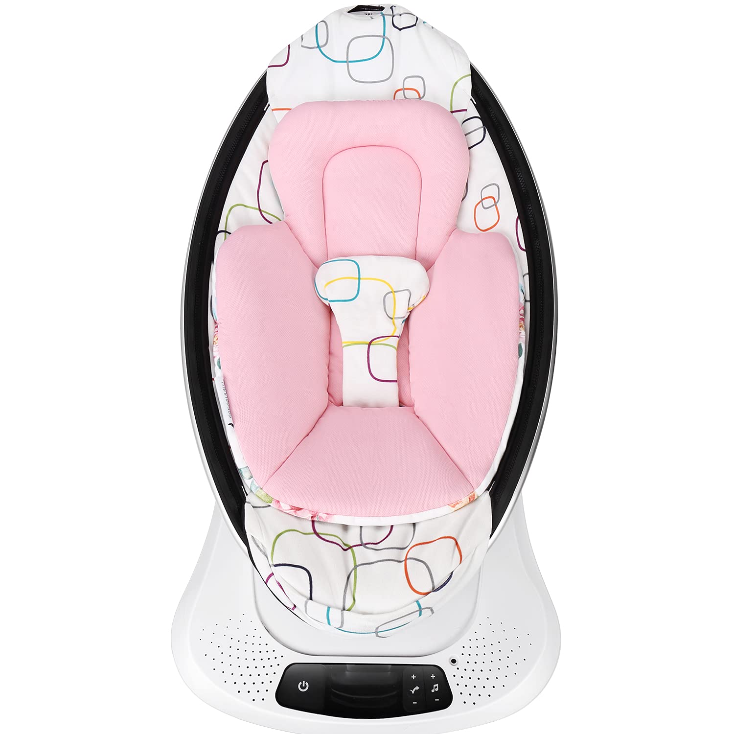 Minne Baby Infant Insert - Compatible with 4Moms RockaRoo and MamaRoo - Breathable Cool Mesh Fabric - Plush Soft Newborn Insert with Head and Body Support