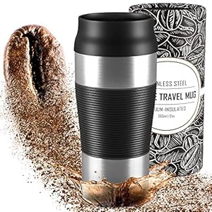 Thermosbeker Koffie To Go, Geïsoleerd & Lekvrij – BPA-Vrij, Vaatwasmachinebestendig | Dubbelwandige Isolatie Coffee…