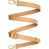 YAZHIMI Vachetta Leather purse strap Genuine Leather Adjustable Replacement Strap for Shoulder Bag Handbag Purse