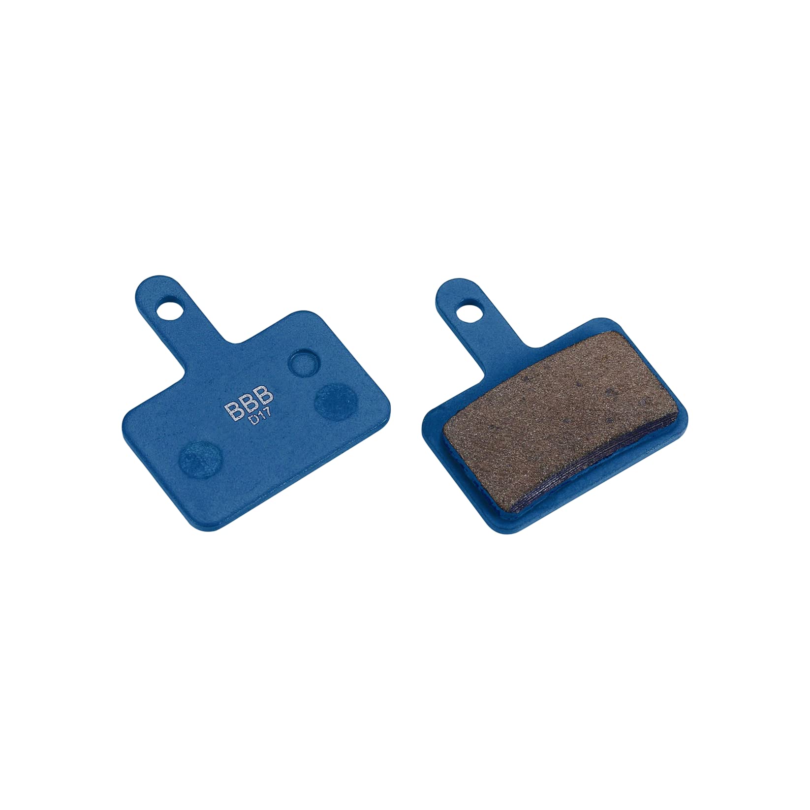 BBB Cycling unisex adult bicycle disc brake pad high performance brake pad disc brake pads 1 pair (2 pieces), BBS-53T, blue, standard