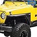 EAG 97-06 Jeep Wrangler TJ Textured Black Tube & Stainless Steel Mesh Front 3