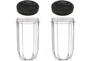 GG Pinkey Pack of 2 16 Ounce Tall Jar Cups for Magic Bullet Blender Juicer 250W mb1001Series