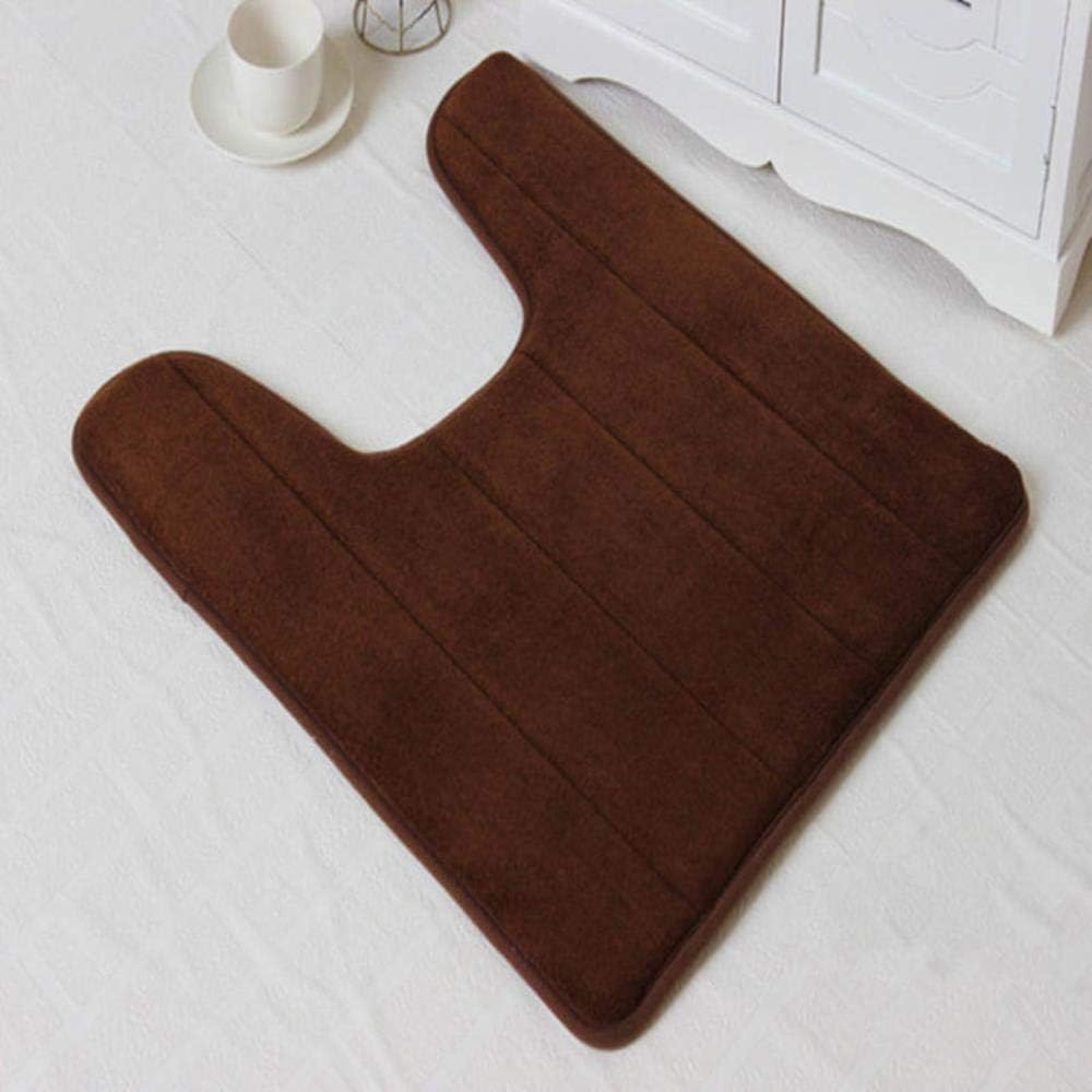 Csjunjie Memory Foam Badematten Toilettenmatte Badezimmer Coral Fleece