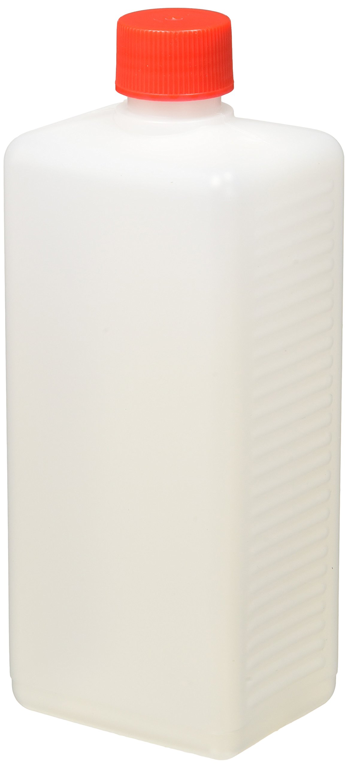 neoLab E-6921 narrow neck square bottle, 500 ml nominal volume with screw cap