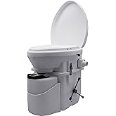 Nature's Head Self Contained Composting Toilet with Close Quarters Spider Handle Design