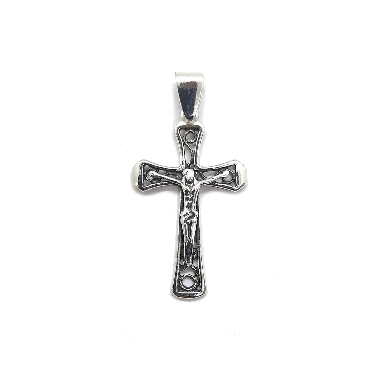 Genuine Sterling Silver Religious Pendant Cross Solid Hallmarked 925