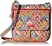 Vera Bradley Women's Cotton Double Zip Mailbag Crossbody Purse, Paisley in Paradise, One Size