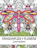 Dragonflies and Flowers Coloring Book by P K Lang