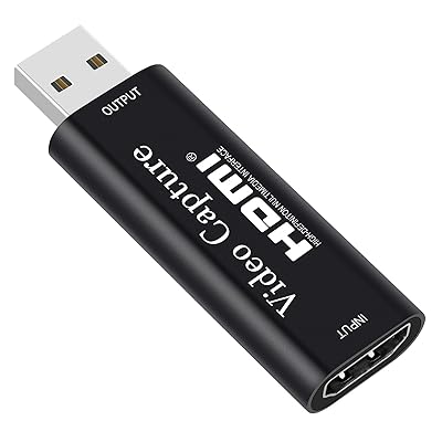IPXOZO Audio Video Capture Card, Gaming Recorder Card, 1080P HDMI to USB 2.0 Audio Video Capture Adapter Record to DSLR Camcorder Action Cam,Computer for Gaming, Live Streaming, Teaching,Conference