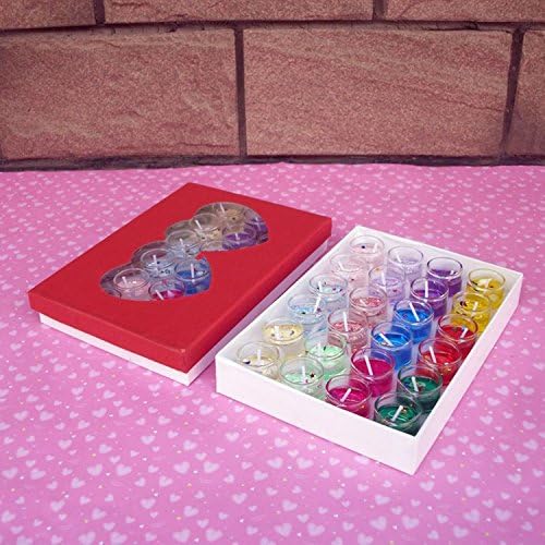 Mix Color Cup-shaped Scented Candles Glass Cup Gel Wax Jelly 24pc/box Perfect Home Accessory To Accentuate A Dining Table Setting