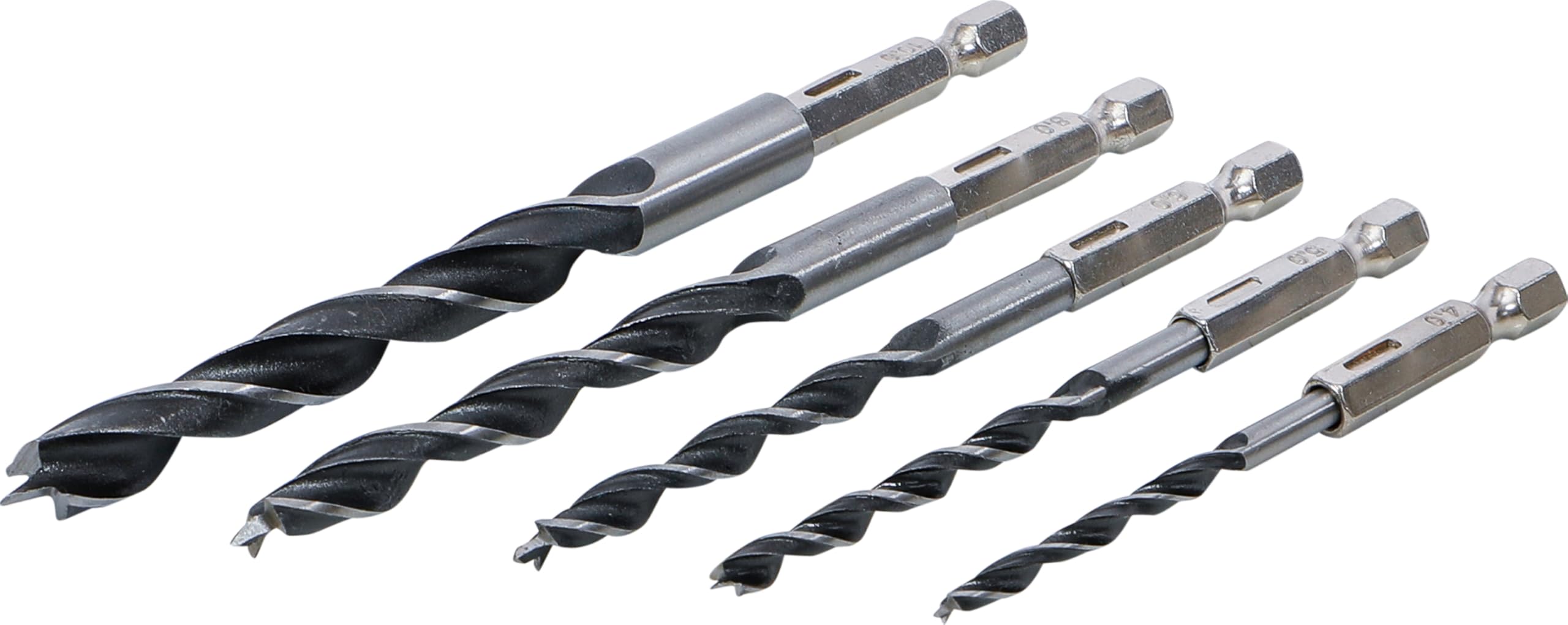 BGS Diy 50799 | Wood Drill Set | 6 - 14 mm | 6-point shaft | 5 pcs.