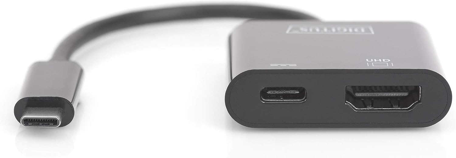 DIGITUS USB Type C to HDMI Adapter, 4K/60Hz + USB C (PD), black - Image 4