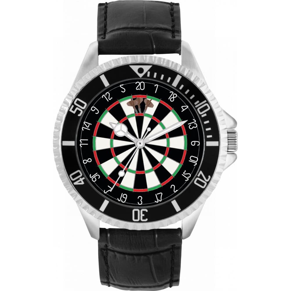 Toff London Mens Brown Dartboard 180 Watch