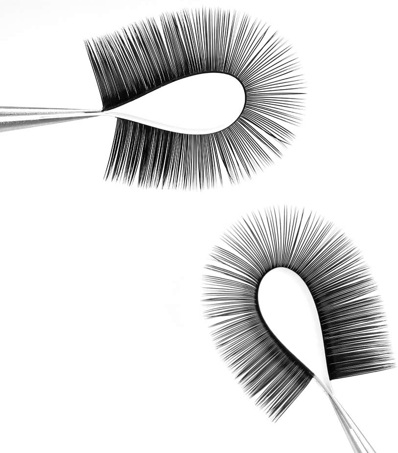 LASHVIEW Eyelash Extensions,Mink Black,Individual Lashes,0.15mm D Curl,SUPER MATTE,Ellipse Flat Eyelash Extension Mixed Tray, Semi-permanent Extremely, Soft Application-Friendly - Image 5
