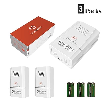 Amazon.com: Alarma de agua y Sensor para detección de fugas ...