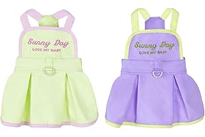 2 Pieces Dog Dresses Puppy Luxury Princess Dress Sunny Day Clothes Wedding Evening Summer Suspender Dress Skirt Doggie Dress 